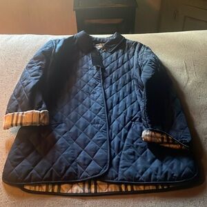 Brand new Burberry London Navy quilted coat with tags